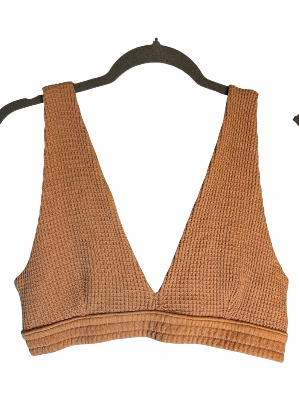 Aerie Waffle Knit Deep V Lounge Bra